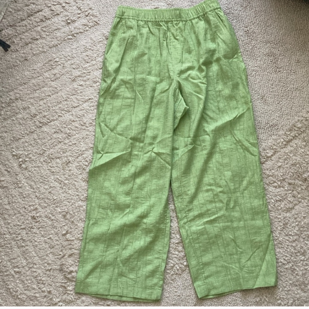 Madewell Crinkled Crepe Straight-Leg Pants